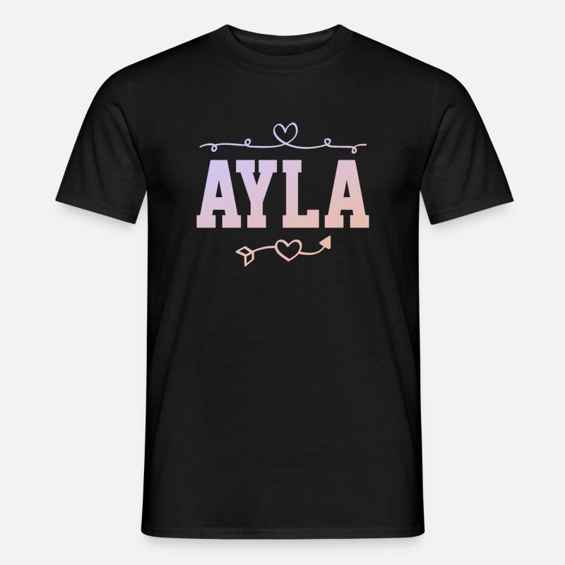 Alessia - T-shirt uomo - nero