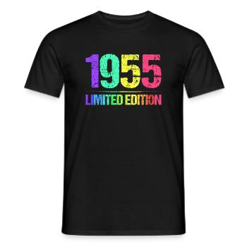 1955 Limited Edition Jahrgang 55er Retro Jahrgang - Männer T-Shirt - Schwarz - Vorne - AI Model Male 178 light (178cm)