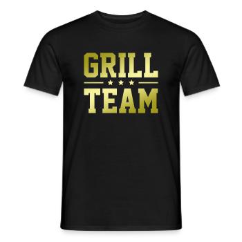 Grill Team - Männer T-Shirt - Schwarz - Vorne - AI Model Male 178 light (178cm)