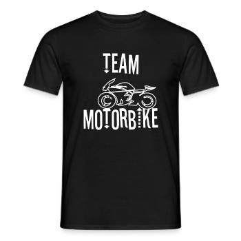 Equipe Moto - T-shirt homme - noir - Devant - AI Model Male 178 light (178cm)