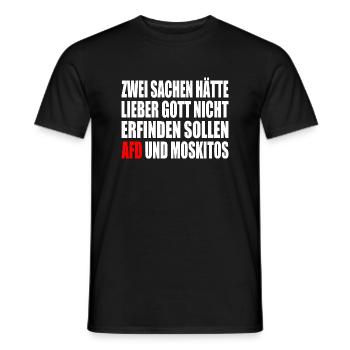 Against the right - Men's T-Shirt - black - Front - AI Model Male 178 light (178cm)
