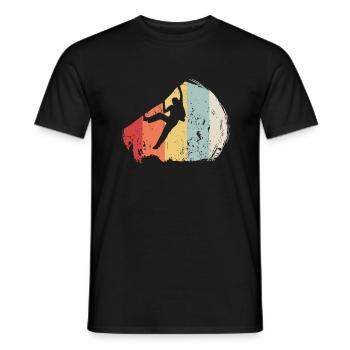 Kletter Klettern Boulder Shirt - Männer T-Shirt - Schwarz - Vorne - AI Model Male 178 light (178cm)