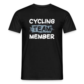 Cycling Team - Men's T-Shirt - black - Front - AI Model Male 178 light (178cm)