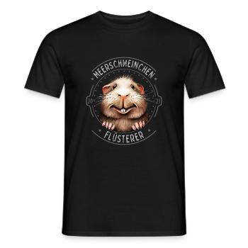 Meerschweinchen Flüsterer - Männer T-Shirt - Schwarz - Vorne - AI Model Male 178 light (178cm)
