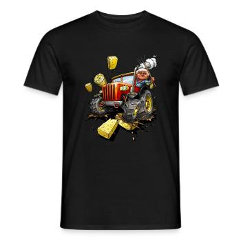 Tracteur Agriculteur Farm Country Life Cadeau - T-shirt homme - noir - Devant - AI Model Male 178 light (178cm)