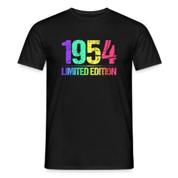 1954 Limited Edition Jahrgang 54er Retro Jahrgang - Männer T-Shirt - Schwarz - Vorne - AI Model Male 178 light (178cm)