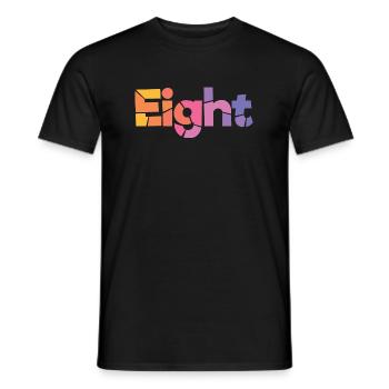 Acht-8-jähriger Geburtstag, 8-jähriges Jubiläum - Männer T-Shirt - Schwarz - Vorne - AI Model Male 178 light (178cm)