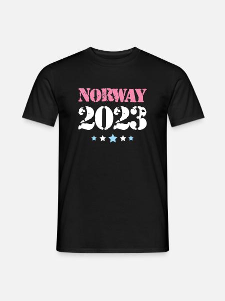 Norway 2023 - Männer T-Shirt - Schwarz
