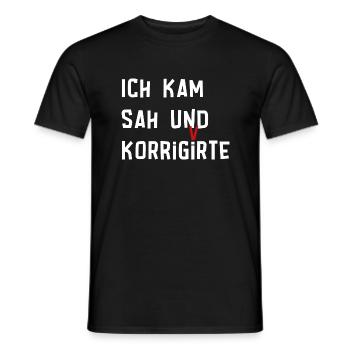 Lateinlehrer Student Schüler Geschenk - Männer T-Shirt - Schwarz - Vorne - AI Model Male 178 light (178cm)