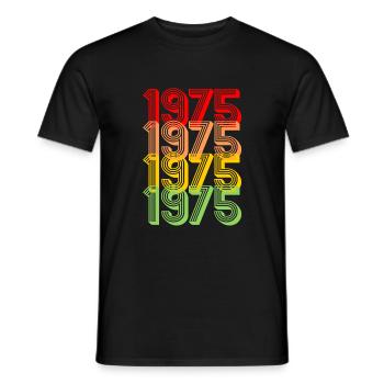 1975 Retro bunt Vintage 50.Geburtstag Geschenk - Männer T-Shirt - Schwarz - Vorne - AI Model Male 178 light (178cm)