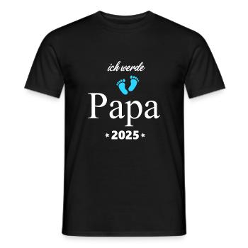 I'm going to be a dad 2025 father-to-be 2025 Pregnant - Men's T-Shirt - black - Front - AI Model Male 178 light (178cm)