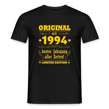 Original Since 1994 Vintage 30th Birthday Gift - Men's T-Shirt - black - Front - AI Model Male 178 light (178cm)