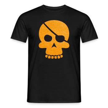 Tête de mort - T-shirt homme - noir - Devant - AI Model Male 178 light (178cm)