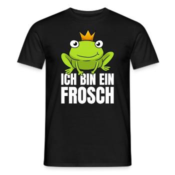 Ich Bin Ein Frosch - Männer T-Shirt - Schwarz - Vorne - AI Model Male 178 light (178cm)
