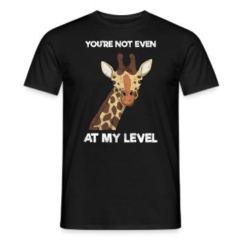 Lustige Giraffe Zoologe - Männer T-Shirt - Schwarz - Vorne - AI Model Male 178 light (178cm)