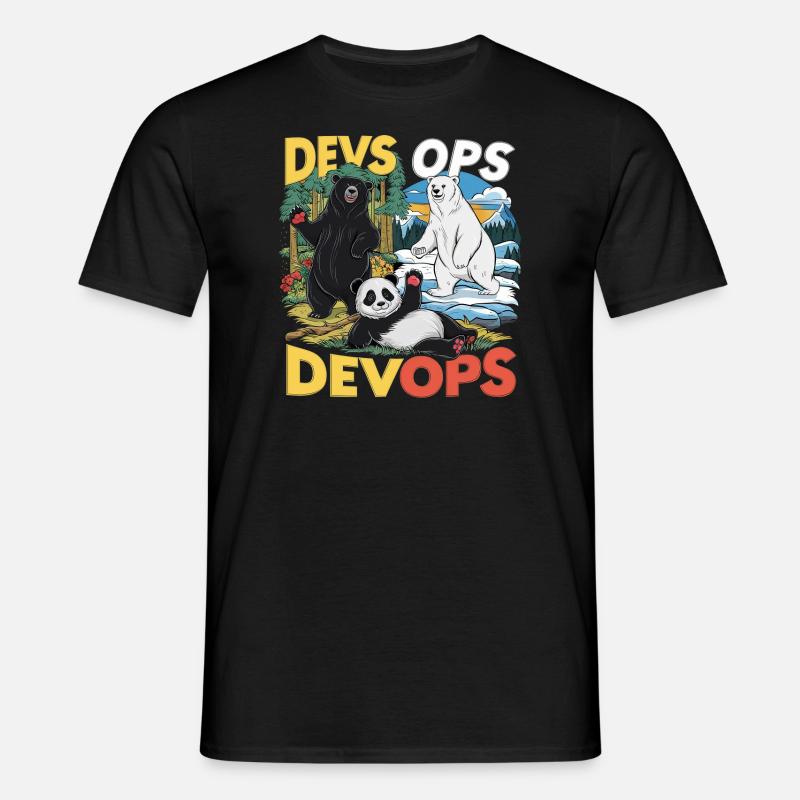 Devops - Männer T-Shirt - Schwarz