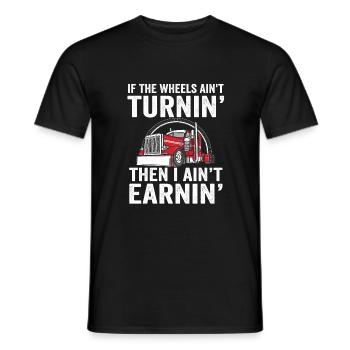 Vêtements de camionneur amusants - T-shirt homme - noir - Devant - AI Model Male 178 light (178cm)