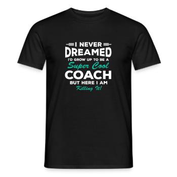 Delessed Coach Anerkennung Danke - Männer T-Shirt - Schwarz - Vorne - AI Model Male 178 light (178cm)