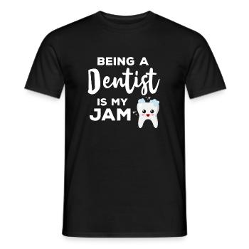 Être une citation dentaire drôle est Mon- - T-shirt homme - noir - Devant - AI Model Male 178 light (178cm)