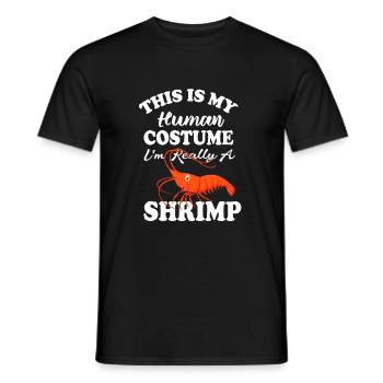 This is my human costume funny quote I - Men's T-Shirt - black - Front - AI Model Male 178 light (178cm)