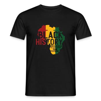Honorer le passé en inspirant Zita drôle - T-shirt homme - noir - Devant - AI Model Male 178 light (178cm)