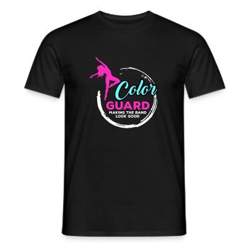 Color watch makes the band funny quote Color Guar - Men's T-Shirt - black - Front - AI Model Male 178 light (178cm)
