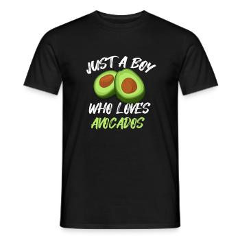 Avocado für Jungen Kinder Birnen Guac Avocados - Männer T-Shirt - Schwarz - Vorne - AI Model Male 178 light (178cm)