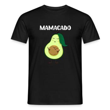 Avocado -Schwangerschaftsanzeige Mutter Mamacado - Männer T-Shirt - Schwarz - Vorne - AI Model Male 178 light (178cm)