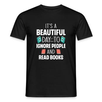 Ich habe immer noch Kinderbücher gelesen - Männer T-Shirt - Schwarz - Vorne - AI Model Male 178 light (178cm)