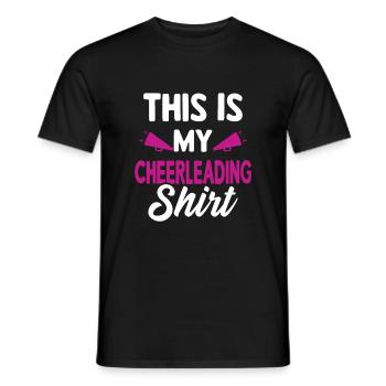 Das ist mein Cheerleading -Shirt - Männer T-Shirt - Schwarz - Vorne - AI Model Male 178 light (178cm)