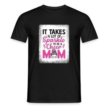 Es braucht viel Funkeln, um eine Jubelmutter zu se - Männer T-Shirt - Schwarz - Vorne - AI Model Male 178 light (178cm)