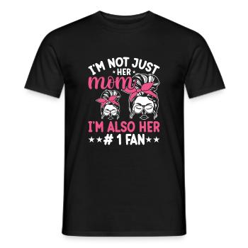 Ich bin nicht nur ihre Mutter, ich bin auch ihr Fa - Männer T-Shirt - Schwarz - Vorne - AI Model Male 178 light (178cm)