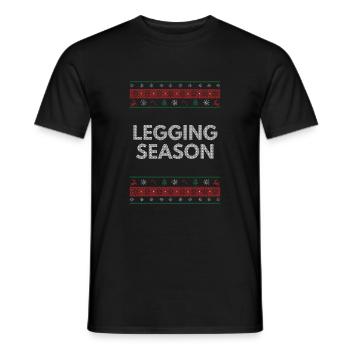 Legging Saison Mèmes de Noël Mèmes de Noël Tr - T-shirt homme - noir - Devant - AI Model Male 178 light (178cm)