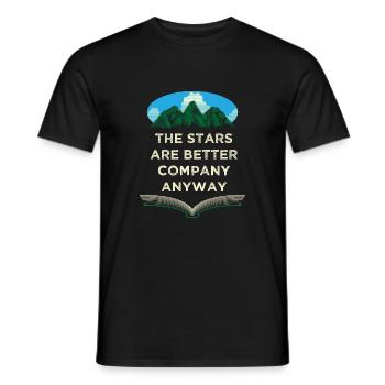 Stars sind bessere Firmen Wildlife Camping im Frei - Männer T-Shirt - Schwarz - Vorne - AI Model Male 178 light (178cm)