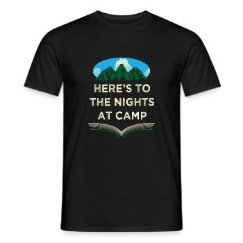 Nächte im Camping Camping Forest Camper Jungle Fer - Männer T-Shirt - Schwarz - Vorne - AI Model Male 178 light (178cm)