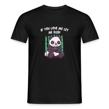 Wenn du mich liebst, lass mich lustige Paare Humor - Männer T-Shirt - Schwarz - Vorne - AI Model Male 178 light (178cm)