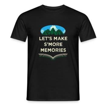Lassen Sie uns Smore Memories Camping Camping Camp - Männer T-Shirt - Schwarz - Vorne - AI Model Male 178 light (178cm)