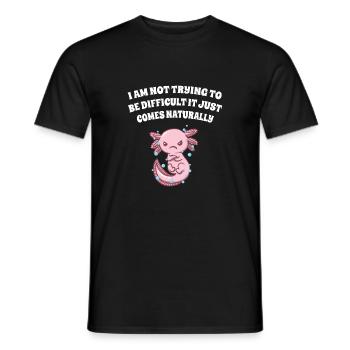 I'm not trying to be difficult, it's coming to a - Men's T-Shirt - black - Front - AI Model Male 178 light (178cm)