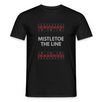 Gui la ligne Noël Papa Blagues Noël - T-shirt homme - noir - Devant - AI Model Male 178 light (178cm)