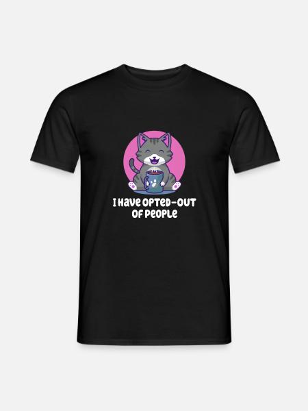Ich habe mich von Menschen introvertiert - Männer T-Shirt - Schwarz