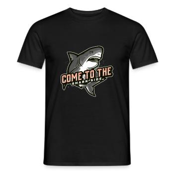 come to the shark side - Men's T-Shirt - black - Front - AI Model Male 178 light (178cm)