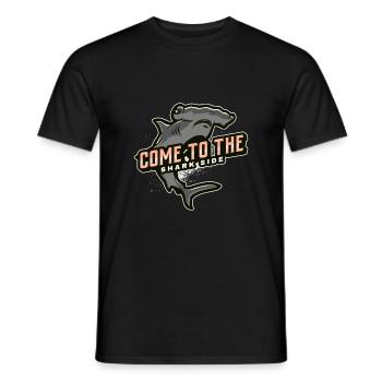 come to the shark side - Men's T-Shirt - black - Front - AI Model Male 178 light (178cm)
