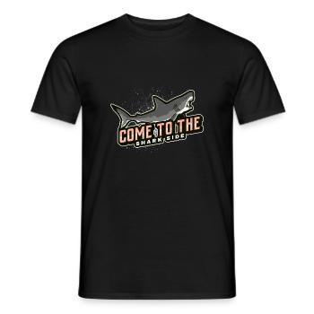 come to the shark side - Men's T-Shirt - black - Front - AI Model Male 178 light (178cm)