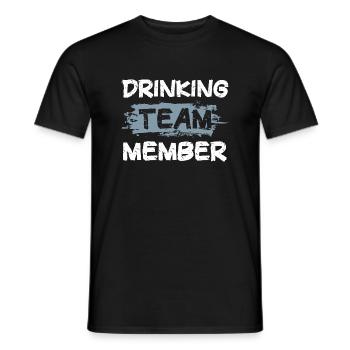Drinking Team - Men's T-Shirt - black - Front - AI Model Male 178 light (178cm)