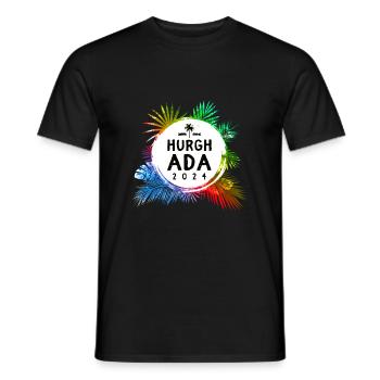 Hurghada 2024 Colorful - Men's T-Shirt - black - Front - AI Model Male 178 light (178cm)