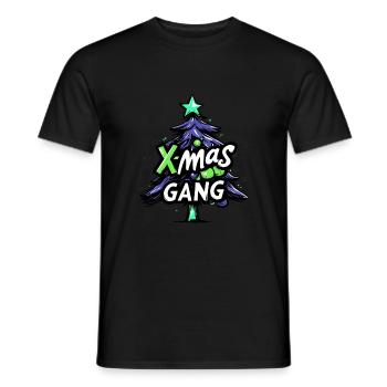 X-Mas Gang Weihnachten Team - Männer T-Shirt - Schwarz - Vorne - AI Model Male 178 light (178cm)