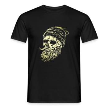 Holzfäller Totenkopf Lumberjack Gold - Männer T-Shirt - Schwarz - Vorne - AI Model Male 178 light (178cm)