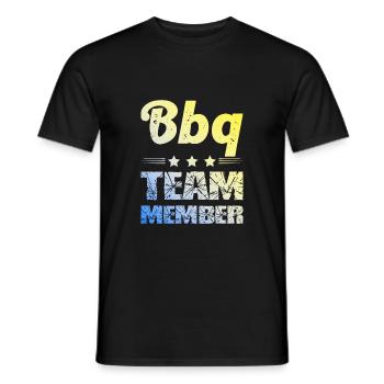 Équipe de barbecue - T-shirt homme - noir - Devant - AI Model Male 178 light (178cm)