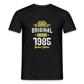 1985 limited edition - Männer T-Shirt - Schwarz - Vorne - AI Model Male 178 light (178cm)