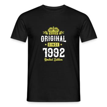 1992 limited edition - Männer T-Shirt - Schwarz - Vorne - AI Model Male 178 light (178cm)